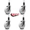 Service Caster 5'' Nylon Wheel Swivel 1-1/4'' Expanding Stem Caster Set, 4PK SCC-EX20S514-NYS-114-4 - alternate 4